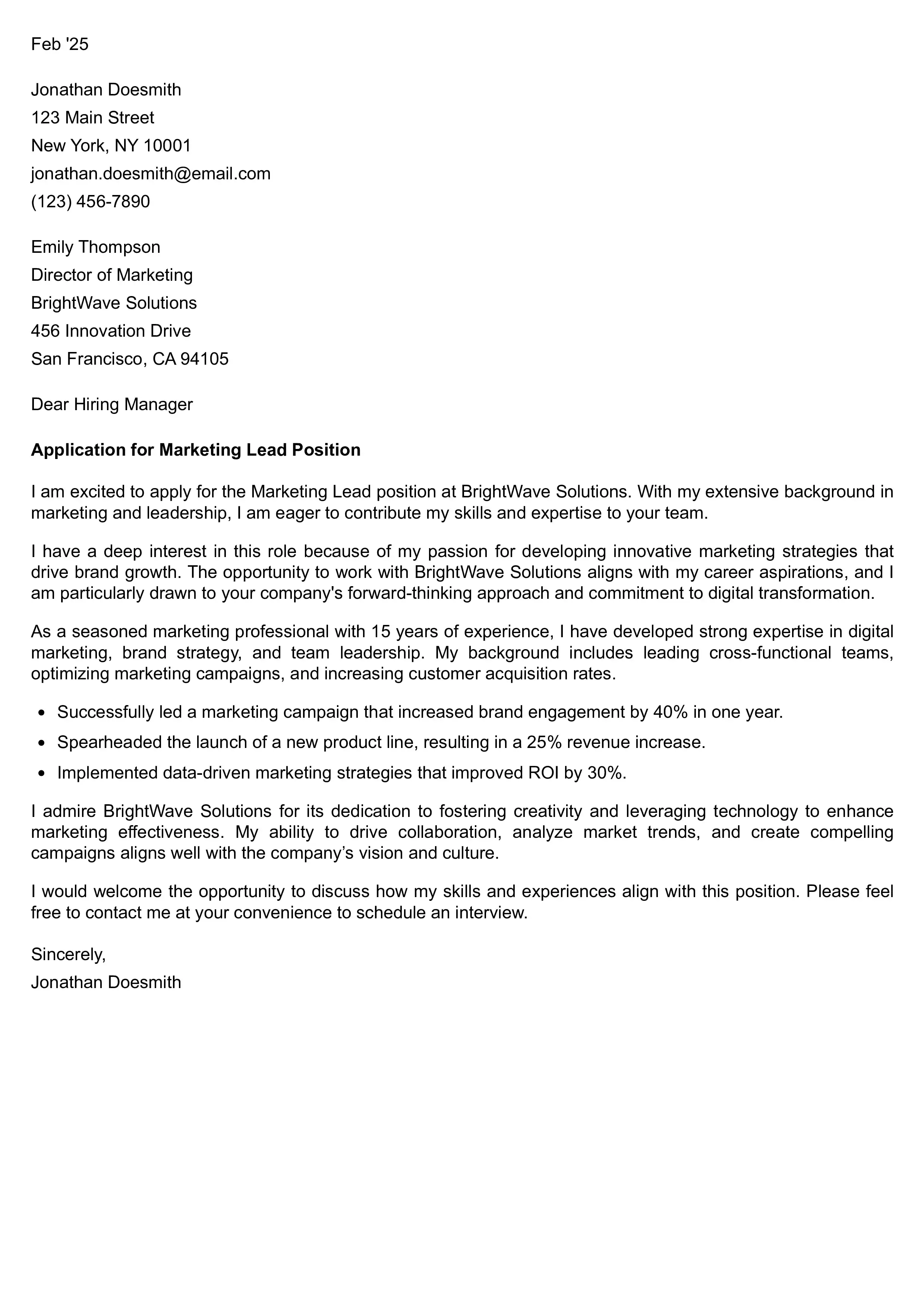 Creative Wibblit Cover Letter Editor Template 1